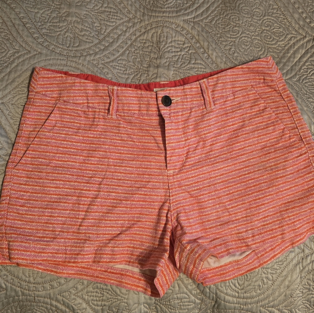 Merona Pink and White Striped Women's Shorts